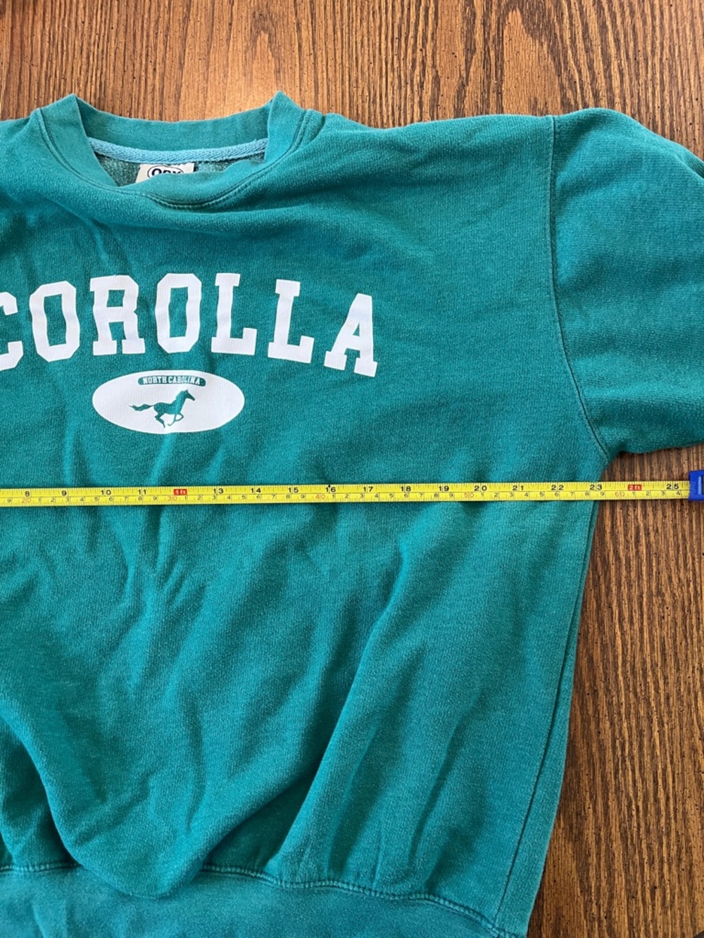 OBX Green 'Corolla' North Carolina Horse Graphic Crewneck Sweatshirt Large - Picture 5 of 7